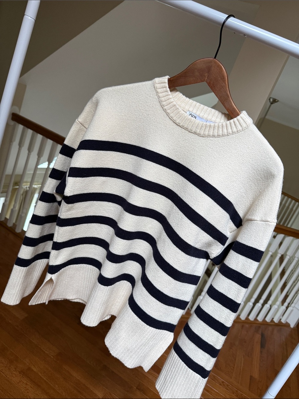 ZARA striped sweater crew neck - Picture 8 of 14